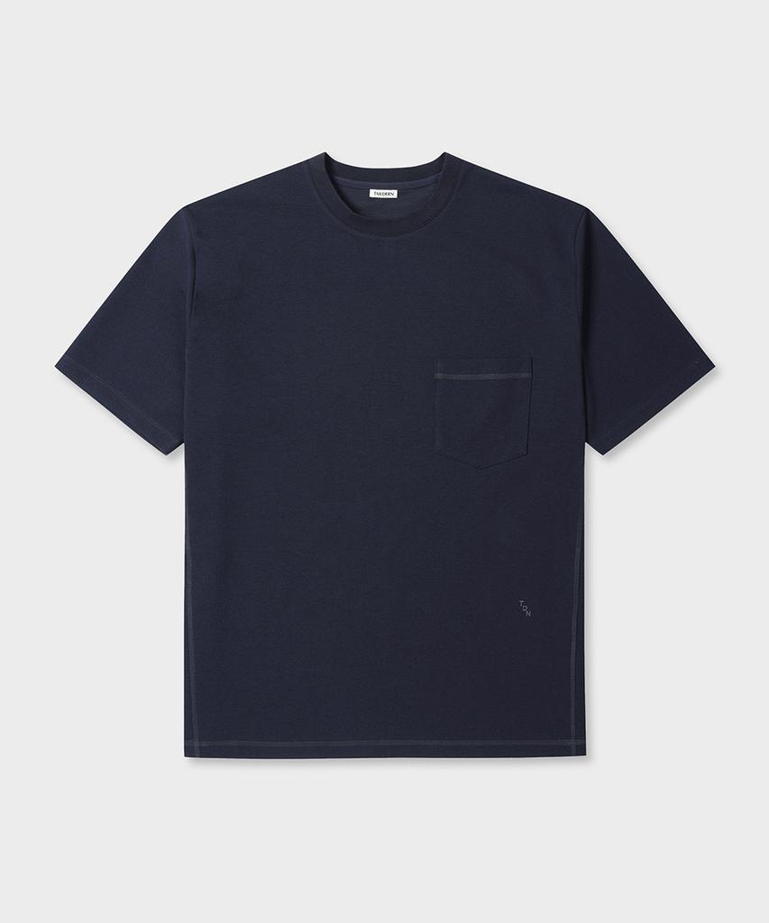 Teildeon Solid Cool Touch T-Shirts Dark Navy