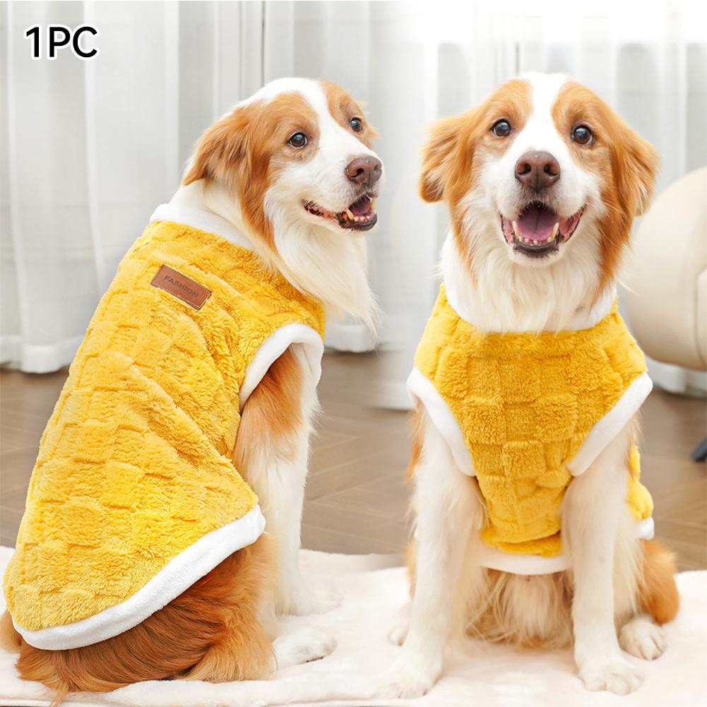 1.5-25kg Golden Retriever French Bulldog Clothes Pajamas Warm Fleece Winter Cat Coat Pet Clothes For Medium and Large Dogs