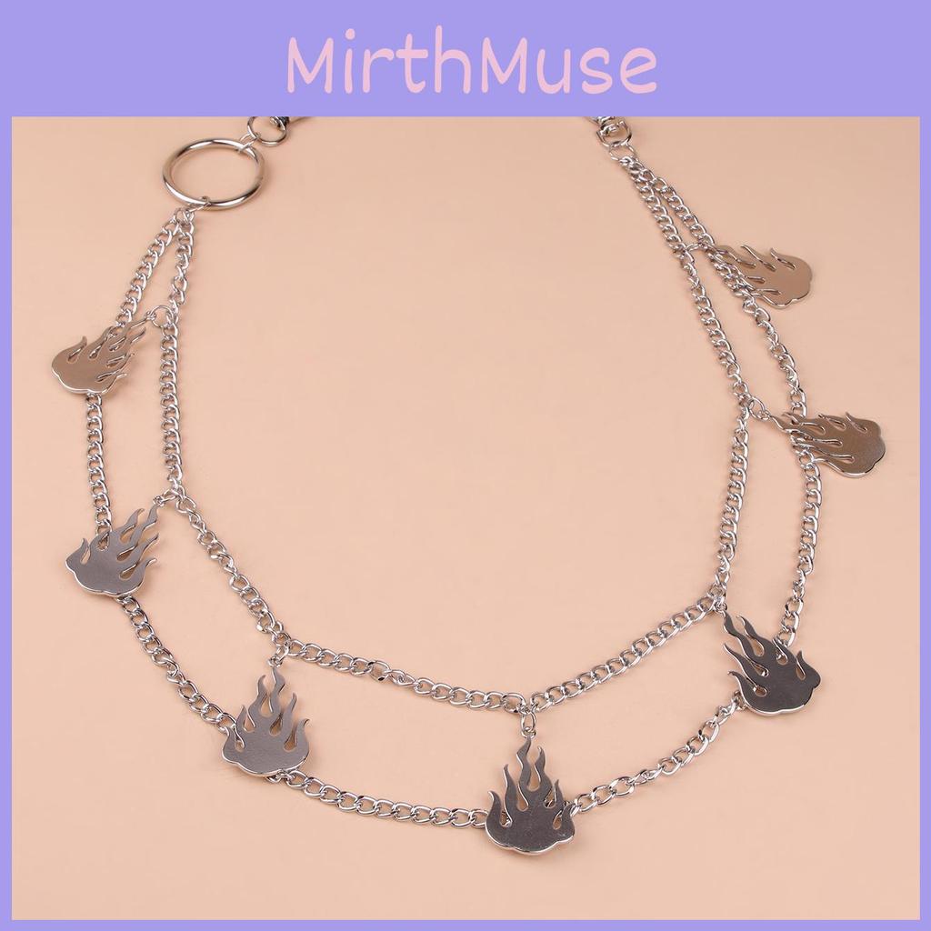 Dunkler Hip Hop Metall Kreuz Anhänger Gürtelkette Für Frauen Streetstyle Accessoires