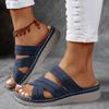 Slippers Women Summer Fashion Slip on Platform Wedges Sandals Casual Beach Shoes Peep Toe Non-slip Sandalias De Mujer