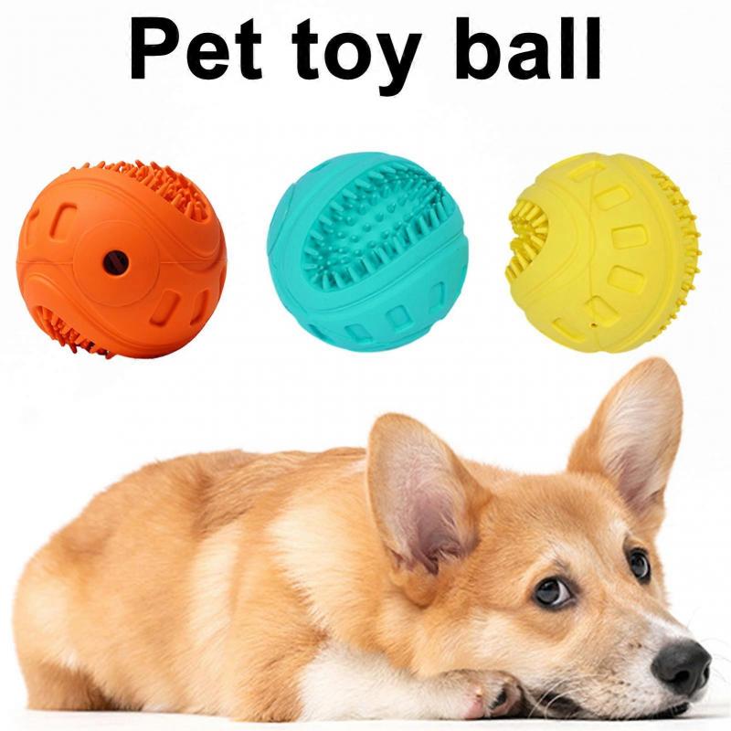 Indestructible Squeaky Dog Balls Interactive Dog Toys for Aggressive Chewers Large Medium Breed Tough Dog Chew Toys Outdoor Dog Toys