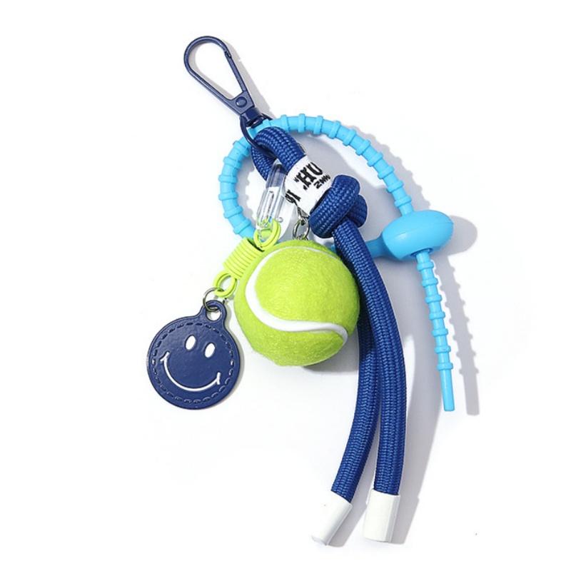 New Color Tennis Car Keychain Charm Bag Pendant Sports Paracord Key Chain-Tennis Gift and Souvenir for Fans and Lovers