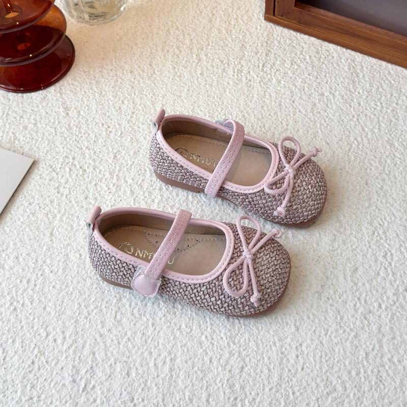 Girls Pink Bow Decor Mary Jane Casual Shoes 23 розовый