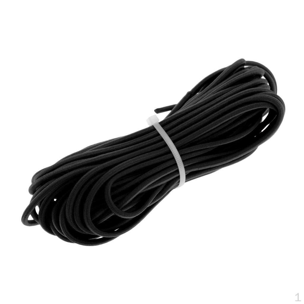 3mm Strong Elastic Round Shock Cord Rope tie Boats Trailers Roof Rack 50m 20 5m 2m 1m 0.5m - Various