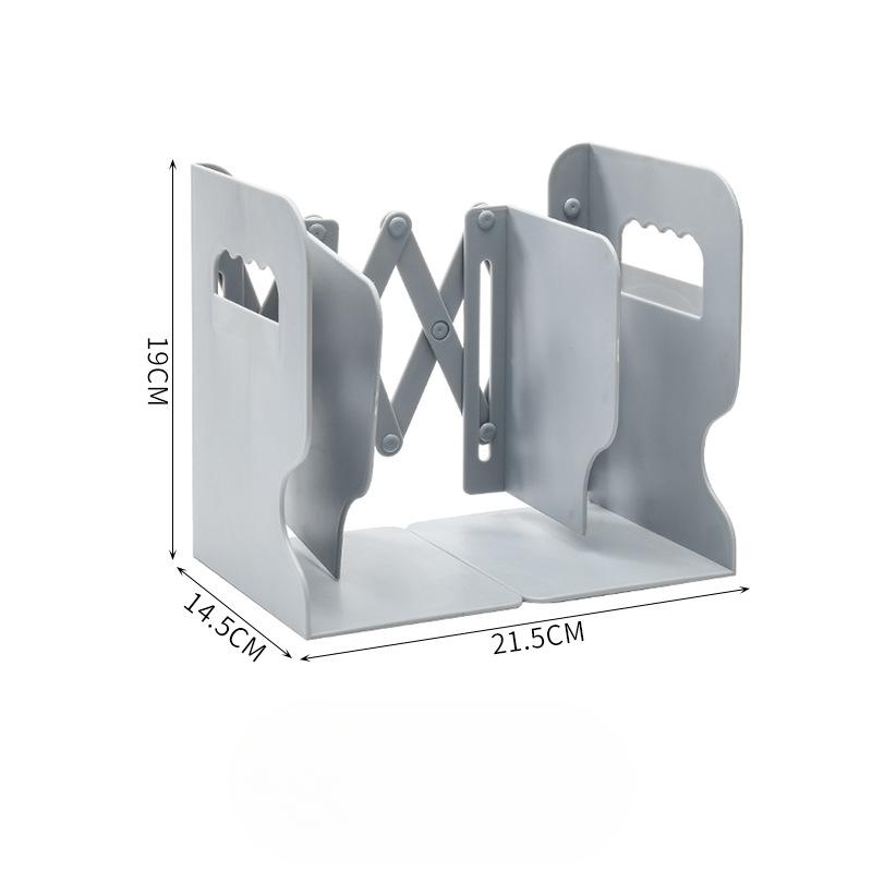 

Телескопическая подставка для книг, настольная книга, складная полка, настольная зажим для книг, зажим для хранения офисных книг 19*14.5*21.5cm серый