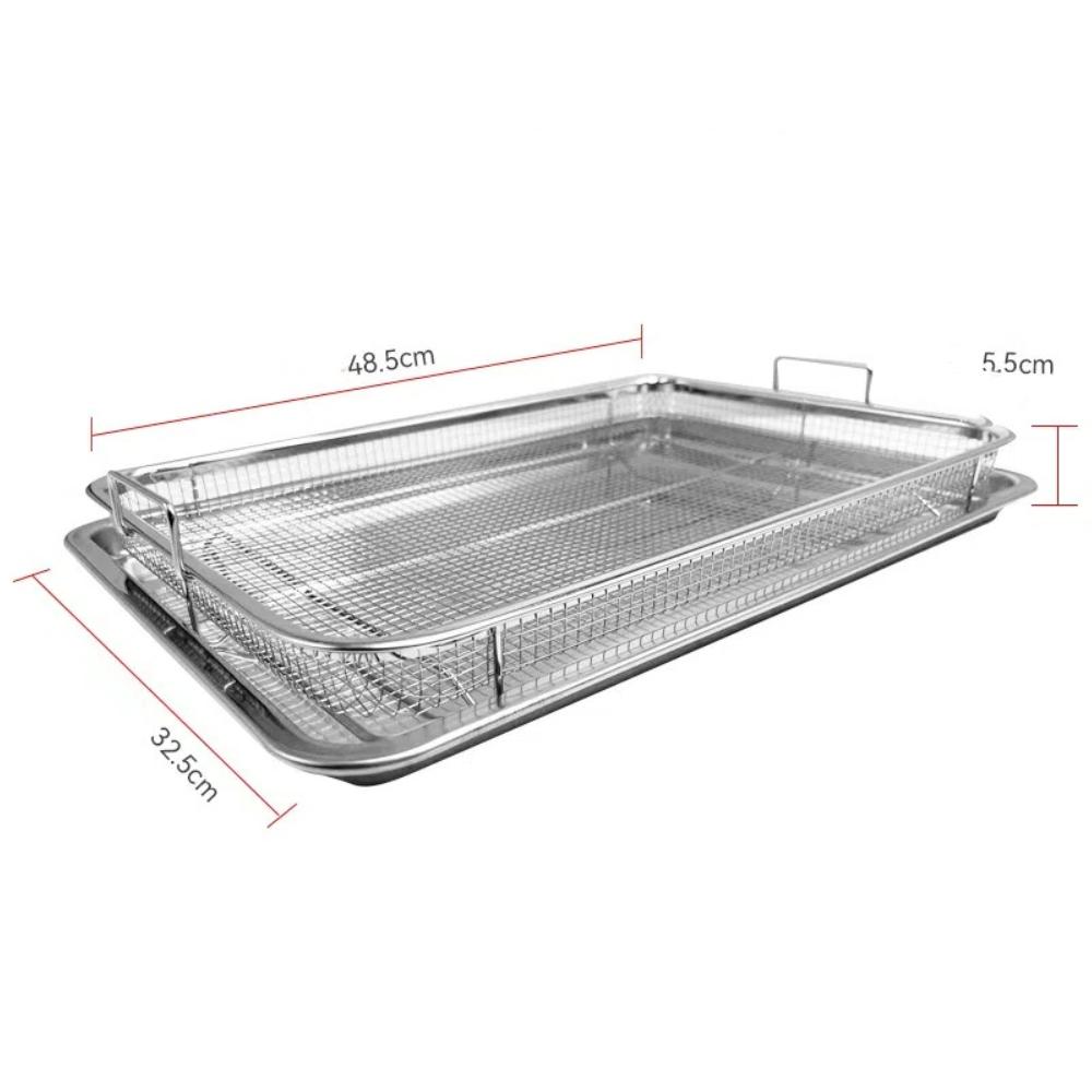Oven Baking Tray Barbecue Plate Non-Stick Roasting Pan Rack Set  Kitchen Tools