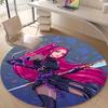 1pc KPop Demon Hunters MIRA2 Design Printed Area Round Carpet for Bedroom Living Room Home Decor Rugs Mat Non Slip Mat Rug for Bedside
