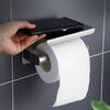 Stainless Steel Bathroom Paper Holder Toilet Roll Holder Wall Mount WC Paper Phone Holders Home Paper Towel Holder