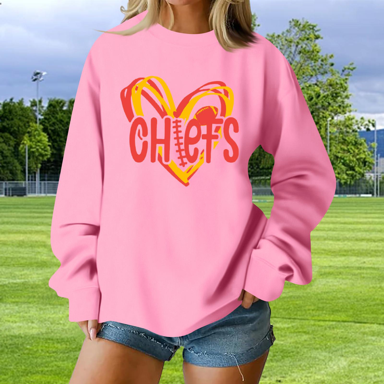 

Женский свитшот с длинным рукавом Повседневный комфортный Свободный Легкий Женский свитшот XXL розовый