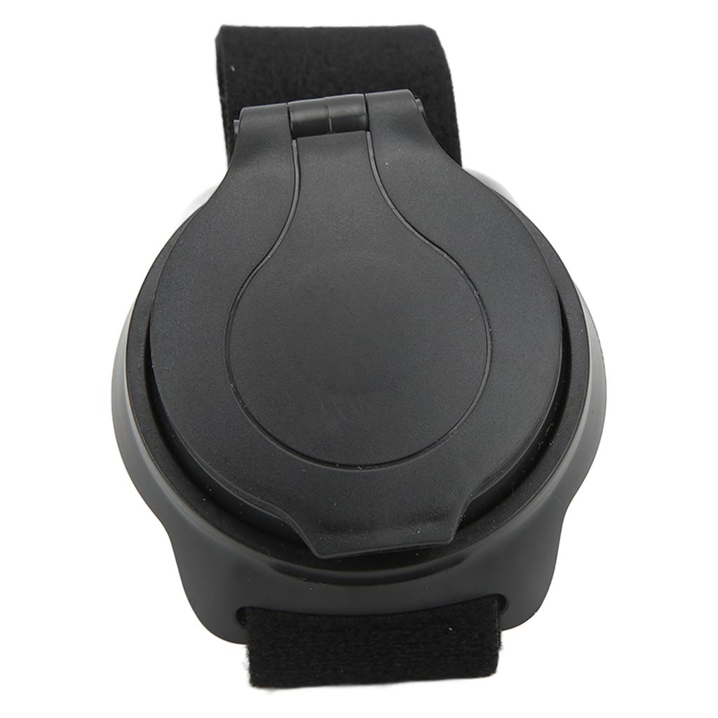 Bicycle Mirror Nylon Wrist Arm Strap Convex Design Black 5cm Diameter Bike Rearview Mirror for Motorcycles