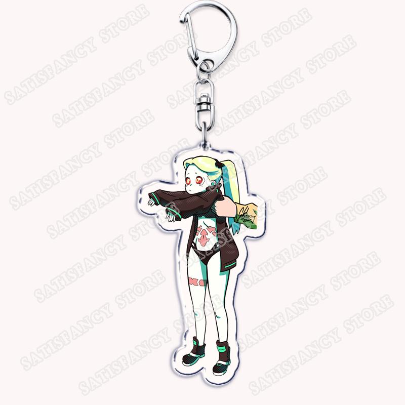 Portachiavi Anime Cyberpunk per Donne Accessori Borsa Edgerunners Rebecca Lucy Gloria Faraday Portachiavi Gioielli Fan Amici Regali