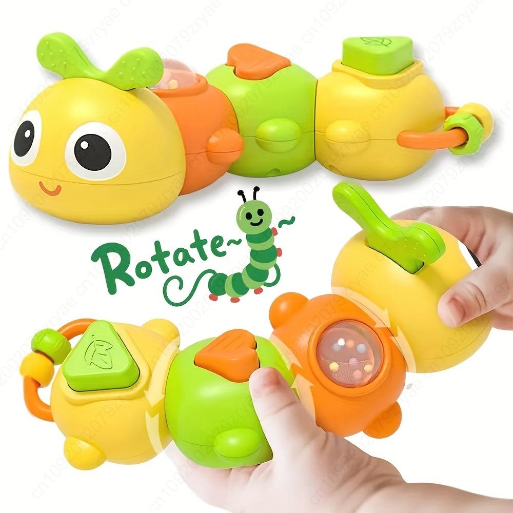 Caterpillar Twist Toy Vibrations & Ringing Sound Baby Hand Fine Motor Training -  for Clapping Toys, Ideal Halloween, Christmas