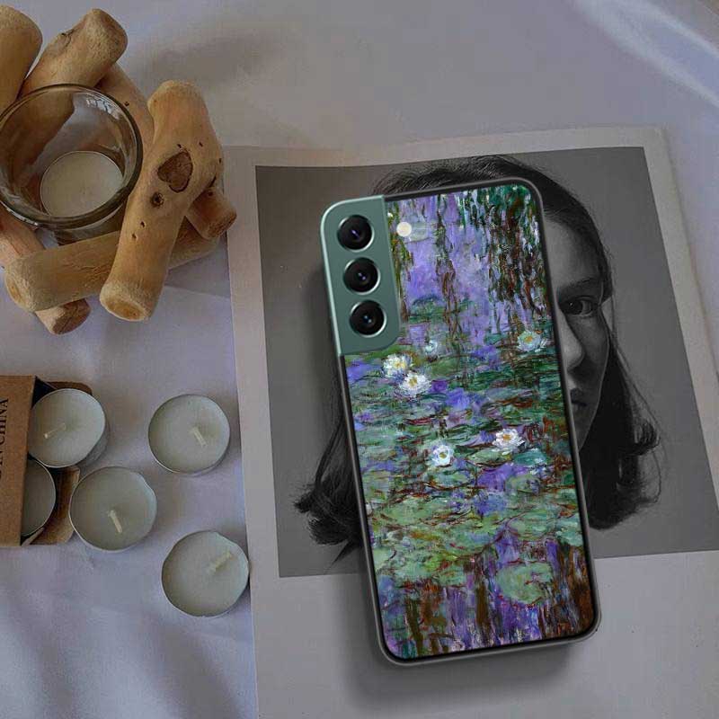 

Чехол для телефона Claude Monet Garden Lotus Bridge для Samsung A02 A03 A03S A04 A04S Galaxy A55 A35 A25 A15 S10 Lite A9 A8 A7 A6 Plus A Samsung S7