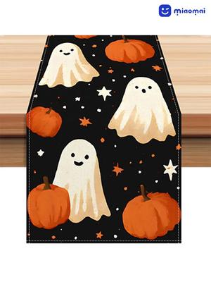 Table Runner 33 X 183 Cm , Linen Halloween Table Runner Kitchen Table Decoration For Indoor And Outdoor Holiday Party Living Room Tablecloth