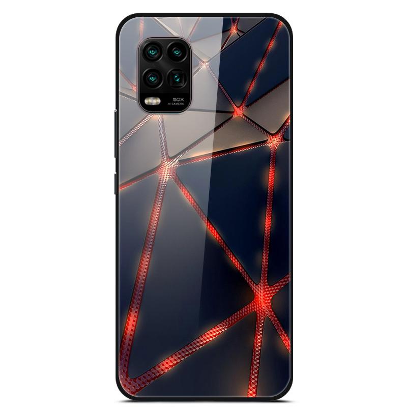 For Xiaomi Mi 10 Lite 5G Case Tempered Glass Hard Back Cover For Xiaomi Mi 10 10T Lite Pro Case Fundas For Xiaomi Mi10 Lite Capa