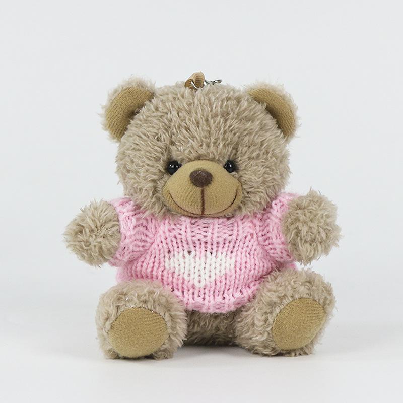 Charmante Teddybeer Sleutelhanger Pluche Pop - Aangekleed Koppeltje Rugzak Ornament Cadeau