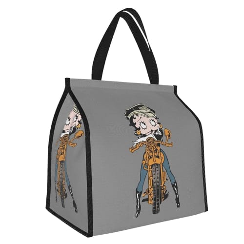 

Изолированная сумка для ланча Betty Boop с застежкой-клипсой, черная, коробка для бэнто, изолированная, сумка-холодильник на молнии, компактная, мягкая сумка-холодильник, сумка-тоут/эко-сумка