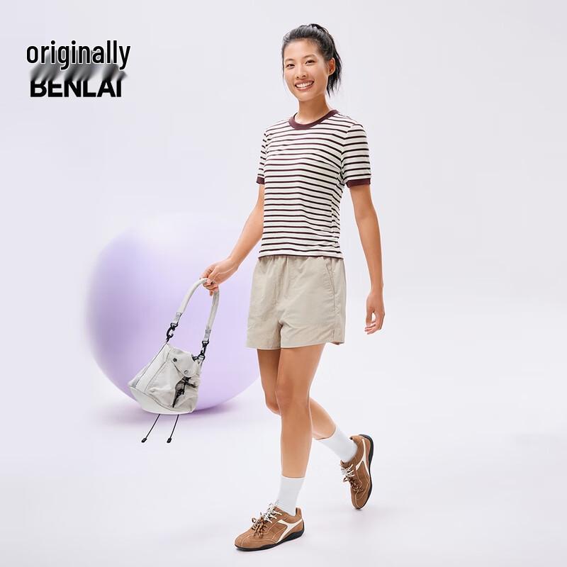 Benlai Women's Striped Short Sleeve T-shirt