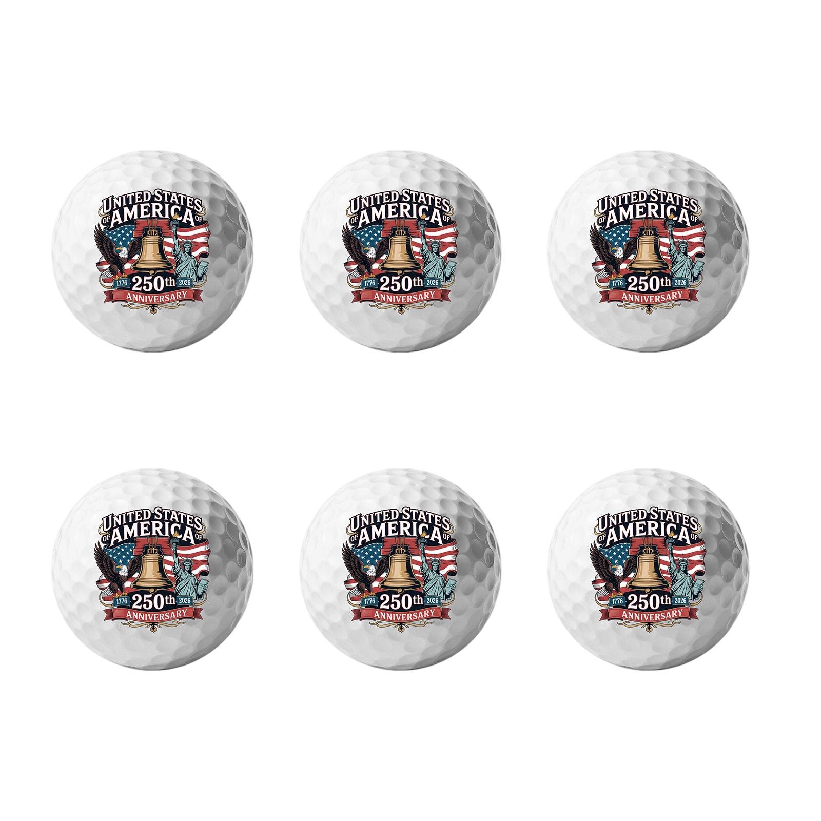 

Golf Balls with Textured Surface and Printed Emblem Suitable for Recreational and Competitive Play Pack of Two One Size