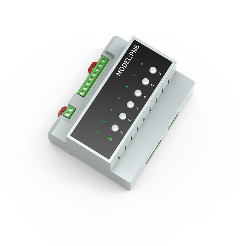 Zigbee Tuya WiFi 6-Channel On/Off Module for Hotel Room Control with Dry Contact Power Supply RCU Host.