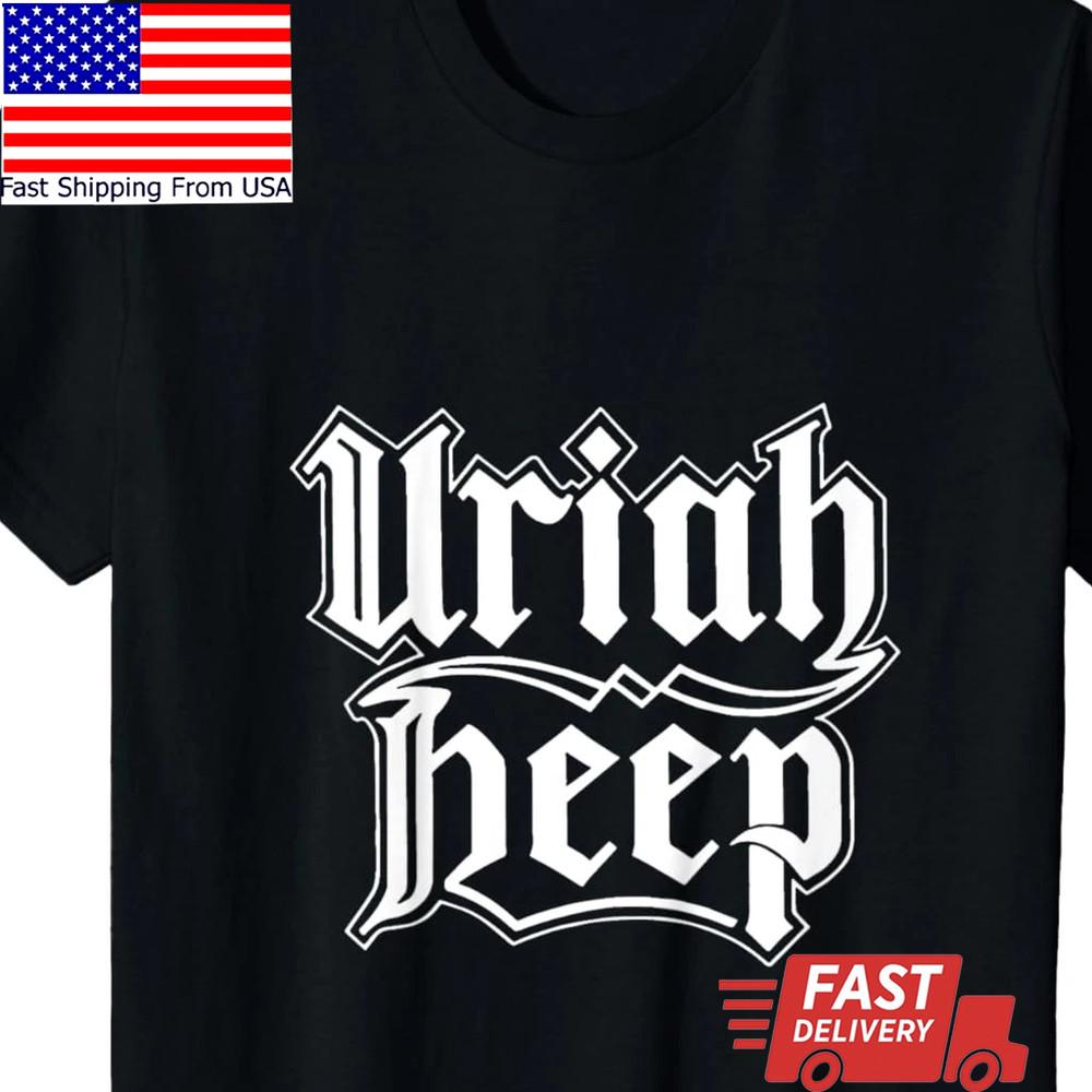 

Базовая футболка с логотипом Uriah Heep, черная футболка, унисекс, все размеры S-5XL, TA1808, футболка унисекс XXL