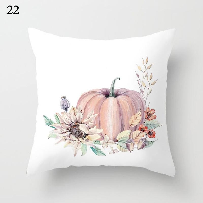 Halloween Pillow Case Linen Sofa Pumpkin Ghosts Cushion Cover Home Decoration Pillowcases Housse De Coussin Throw Pillow Cover