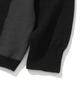 KNITTED Varsity Jacquard Collar Knit Black