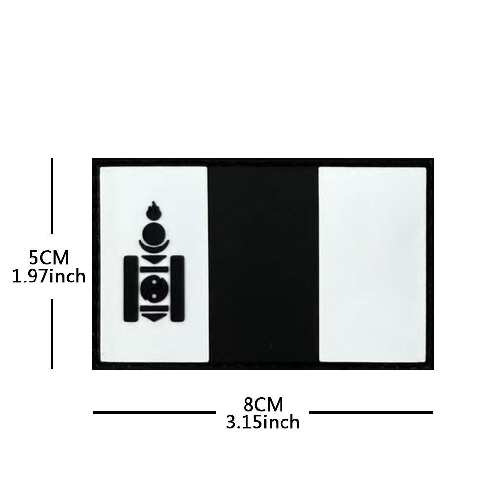Multi-Color Embroidered Cloth & PVC Rubber Flag Badges for Outdoor & Morale Bags
