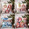 Pillow Case The Q-Quintessential Quintuplets Sofa Short Plush Double-Sided Hd Printing Room Home Office Gift Cushion Cover