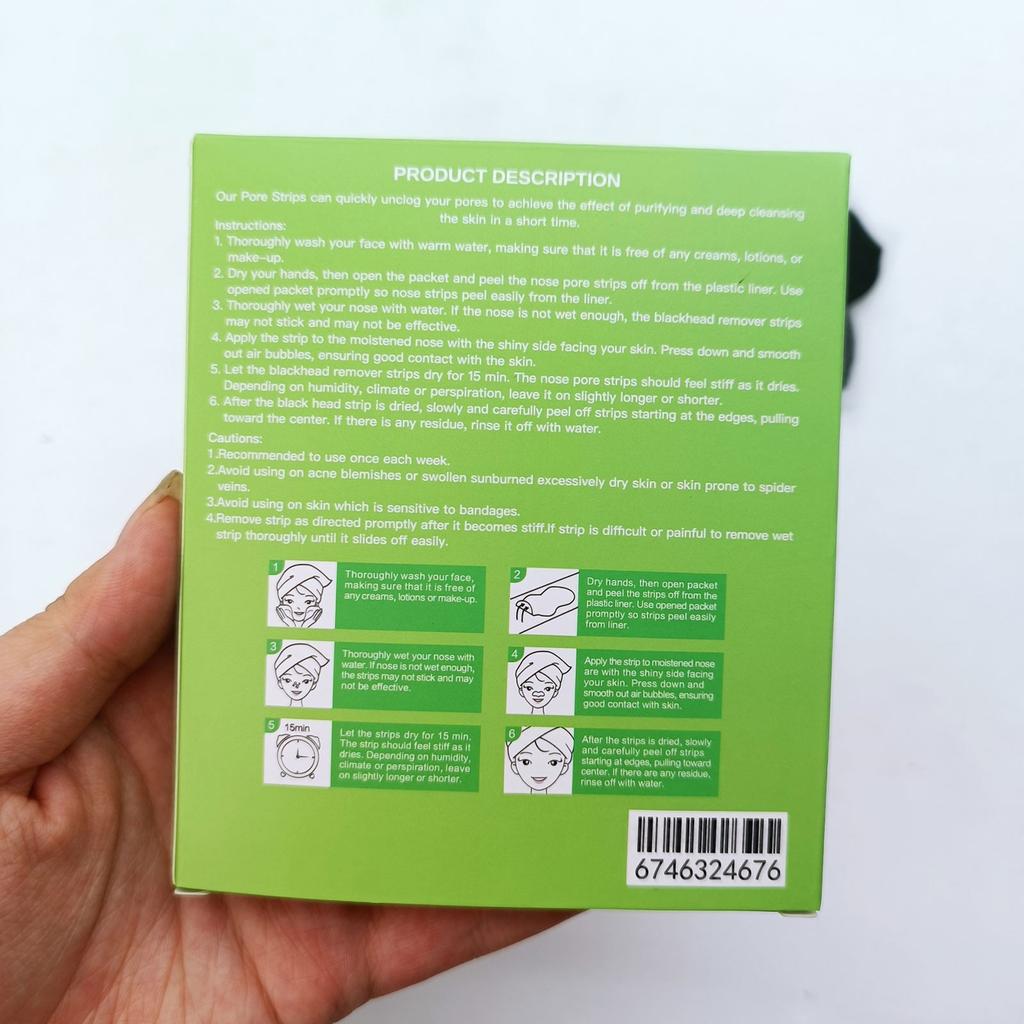 Černá maska na odstranění černých teček, Póry na obličejových pórech nosu, Odstranění černých teček, Prostředek na odstranění černých teček, Náplast na odstranění černých teček 2 ml