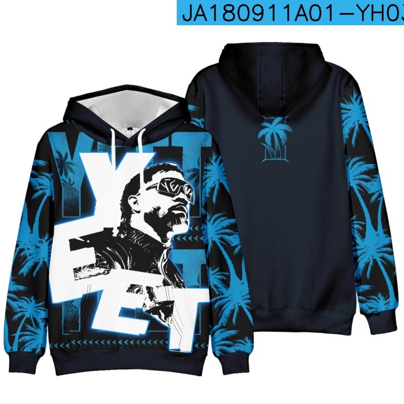 2026 Jey Uso Yeet Hoodies Merch Hooded Women/Men Fashion Casual Streetwear Sweatshirts Clothing Fashion Hoodie Outwear