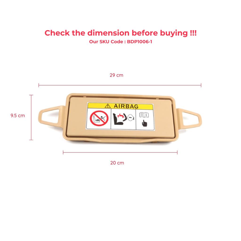 EDP1006-1 Sun Shade Visor Makeup Cosmetic Mirror Cover Beige 2128103710 For Mercedes E W212 CLS W218