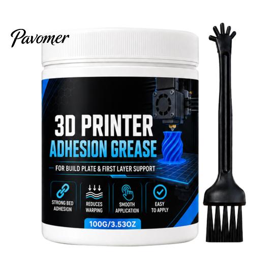 3D Printer Bed Adhesive Adhesion Paste, Anti-Warping Excellent Printing Accessories Grease, Reliable Filament Bonding on Surfaces Consistent