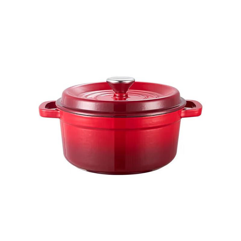 Corning VISIONS Red Enamel Casserole