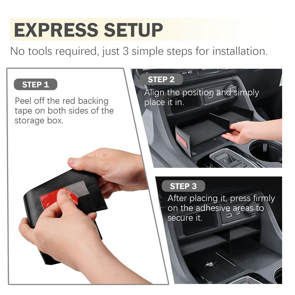 Sixthsmoy For 2025 2025 2025 Honda Pilot Middle Center Console Organizer Tray Gear Shifter Armrest Box Storage Car Accessories