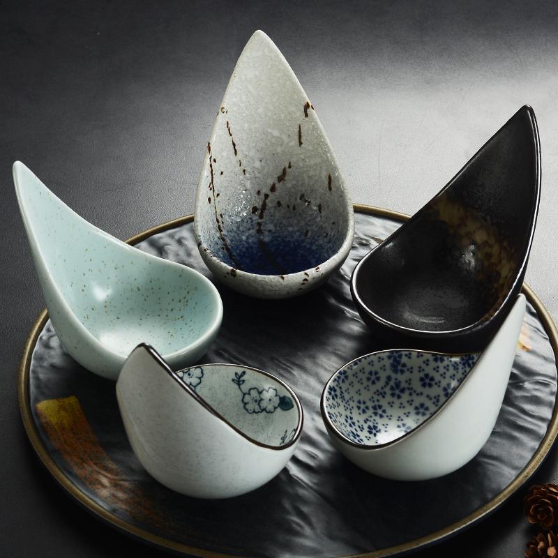 Japanese Seasoning Bowl Snack Mustard Sushi Plate Restaurant Appetizer Dish Cold Dish Snack Dessert Dish Ceramics Tableware