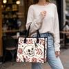 Gothic Skull Rose Print Casual Tote Bag