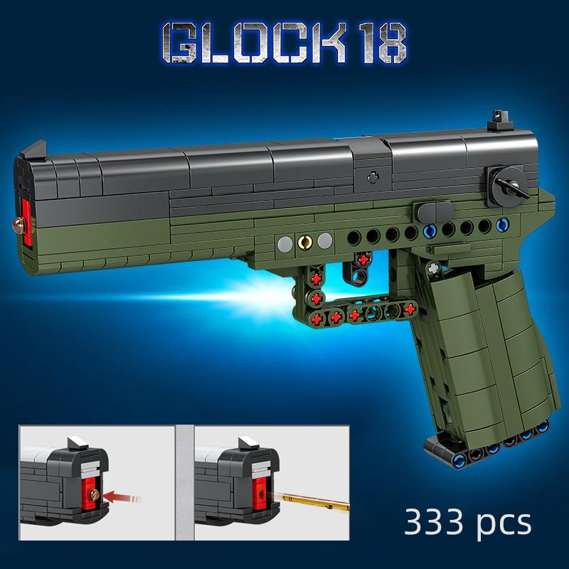 Technik Waffen Set Revolver Sets SWAT Militär WW2 Waffen Modell Bausteine Jungen Spielzeug Desert Eagle Armee Mark Handfeuerwaffe