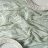 10pcs 36x118inch Sage Green Cheesecloth Table Runner Boho Gauze Wedding Dining Table Decor Reception Bridal Shower Tablecloth