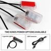LED Car Interior Ambient Foot Light USB/Cigarette Lighter Auto LED Atmosphere Decorative Lamp LED Foot Light Kit Car Accessories