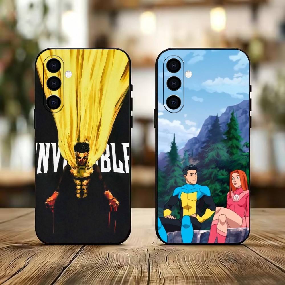 Funny I-Invincible Phone Case For Samsung Galaxy A73,A72,A71,A70,A53,A52,A51,Others Soft Black Cover