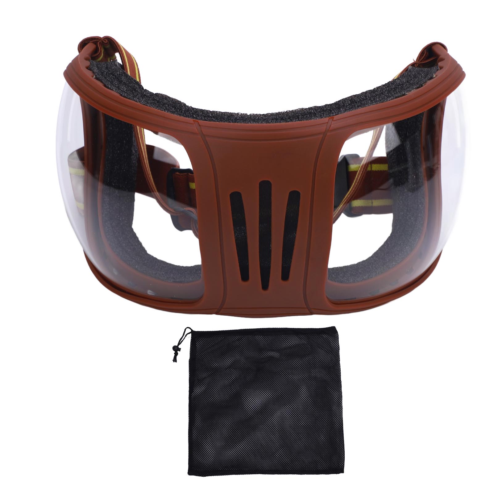 

Спортивные очки для лошади, многослойная губка, регулируемые ремешки, стильные ветрозащитные очки для верховой езды Transparent