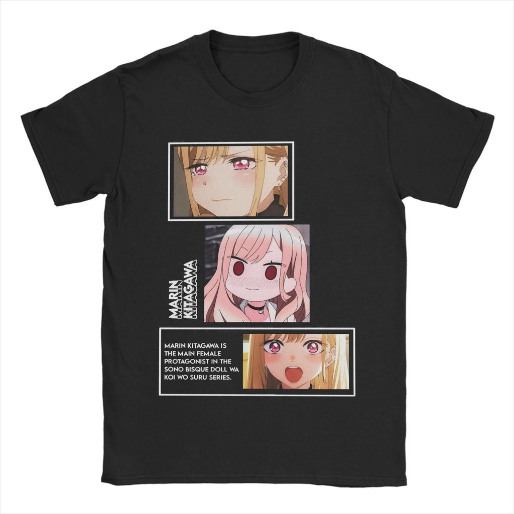 Marin Kitagawa Anime Tshirt Unisex Unisex My Dress Up Darling Awesome 100 Cotton Shirt Round Collar T Shirt New Arrival Clothes