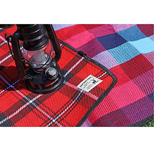 Captain Stag Brushed Picnic Sheet, 90x60cm, Blue/Pink