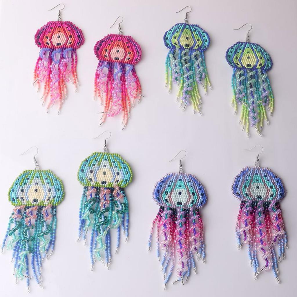 Unique Bohemian Tassels Earrings Featuring Handmade Beads Fashion Ear Jewelry Perfect for Festivals and Parties