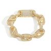 New Hip Hop 15MM Brass Micro Pave 5A Zircon Bling Bracelet Full Diamond Necklace Chain Jewelry for Men Women