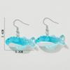 Summer Beach Blue Ocean Dolphin Earrings for Women