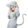 Standing Position Vivid Expression Long Tail Anime Figure Japanese Animal Ear Sweatshirt Girl Anime Doll Statue Home Decor