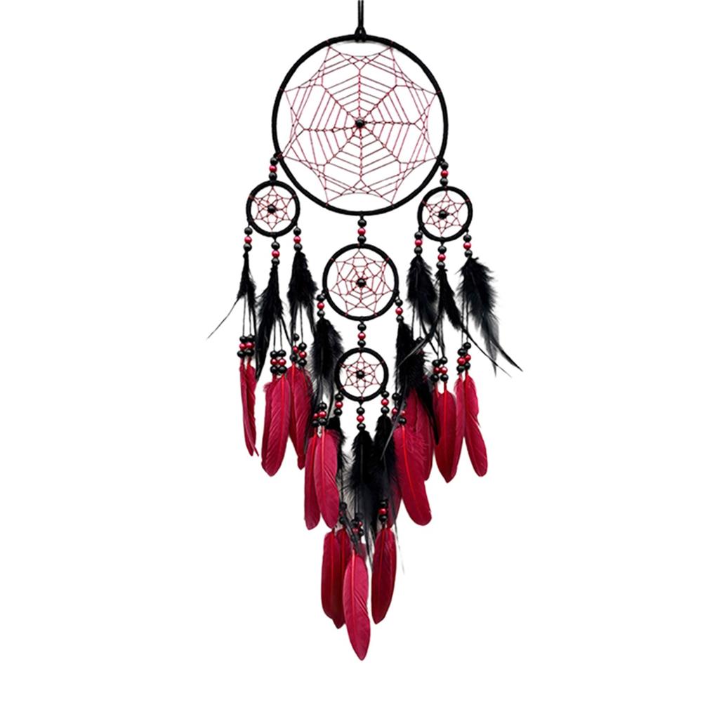 Handmade Round Dream Catcher Vintage Hanging Feather Dreamcatcher For Bedroom Wall Ornament Decor Premium Durable