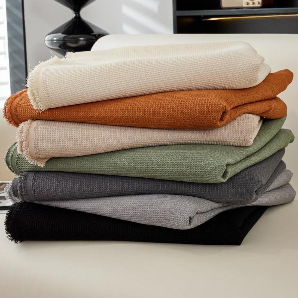 1pcs Soft Waffle Waterproof Sofa Cover with Modern Cream Style Home Seasonal Universal Soft Seat Cushion Sofa Cover Blanket